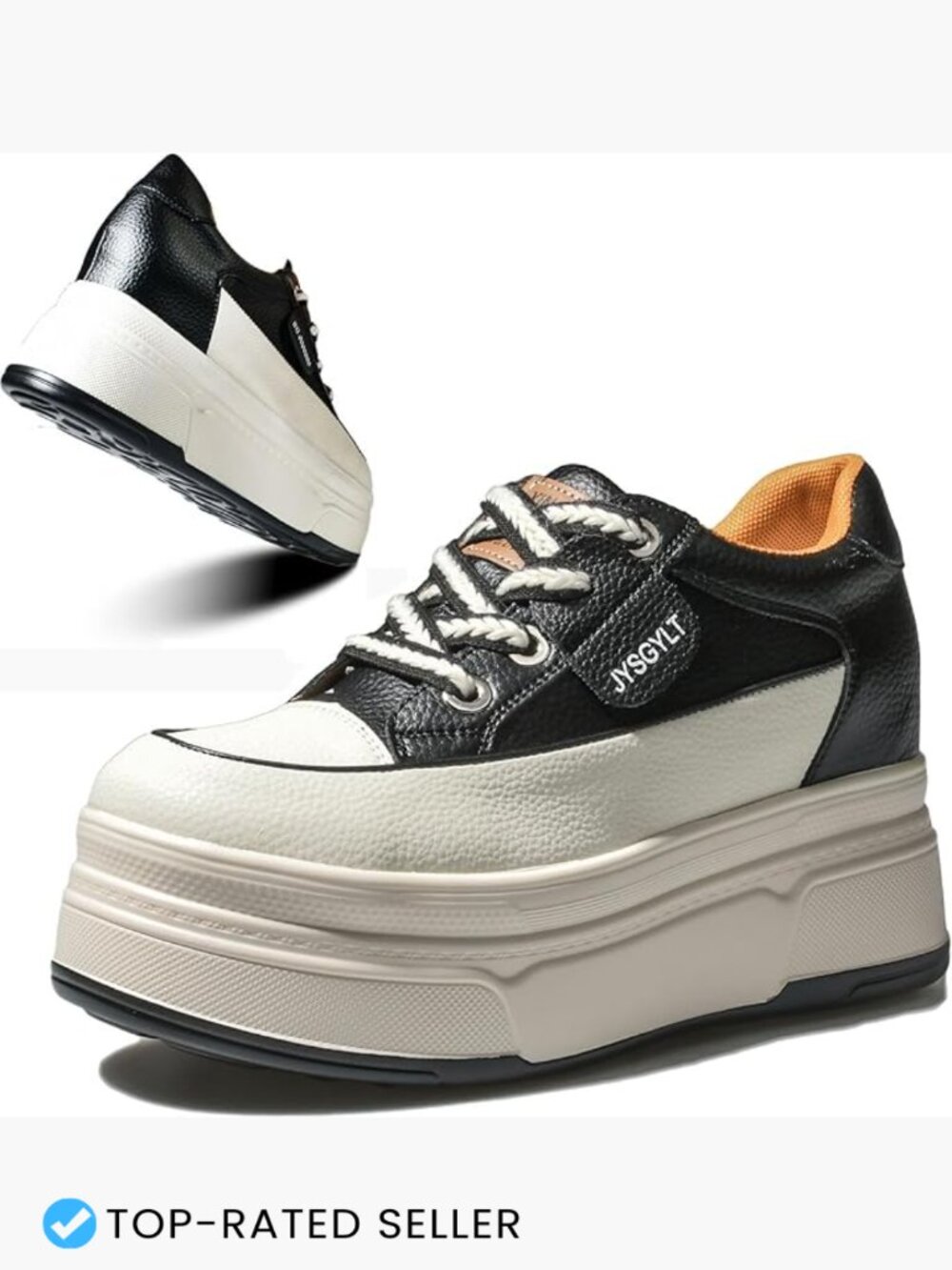 Chunky Platform Sneakers Women Casual Lace Up Comfort Shoes Trendy Walking